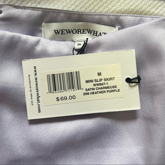 WeWoreWhat Satin Set in Heather Purple - Picture 6 of 6